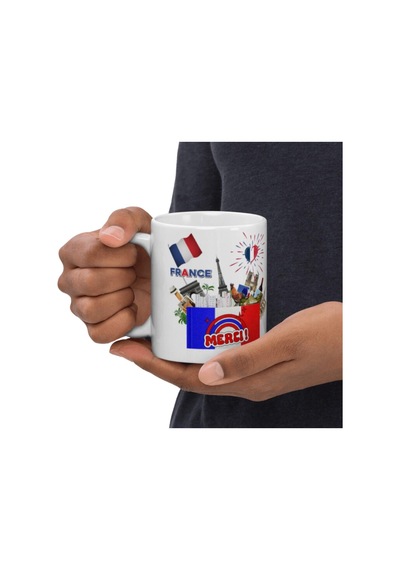 Fransa Kupa Bardak 2 Adet Seyahat Hatıra France Mug