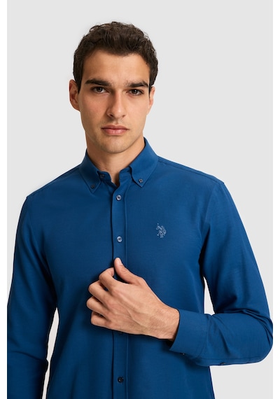 U.s. Polo Assn. Erkek Açık Lacivert Gömlek Basic 50324708-vr059