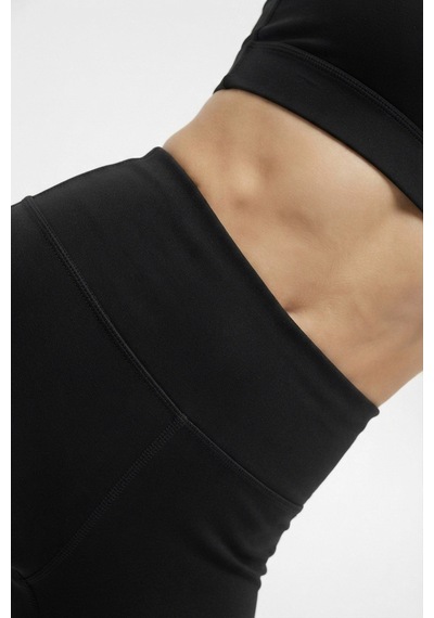 Feg Store Siyah Yüksek Bel Toparlayıcı Spor Tayt