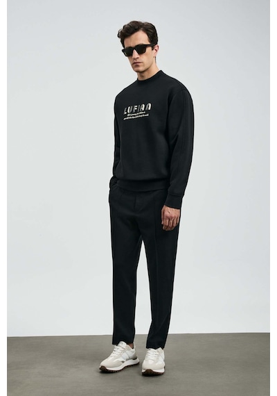 Lufian Oracle Siyah Erkek Sweatshirt 112030178 Siyah