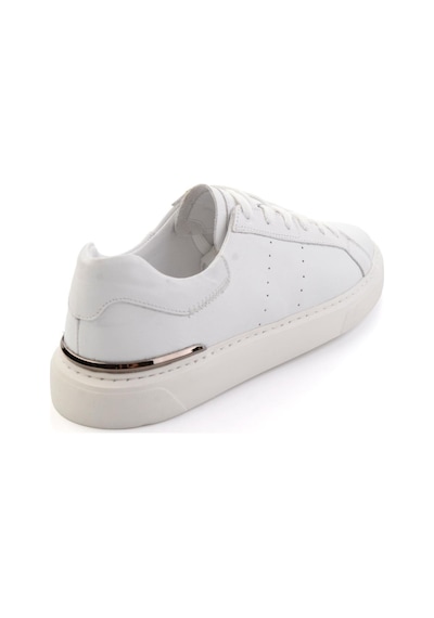Bambi Beyaz Hakiki Deri Erkek Sneaker E01595327543