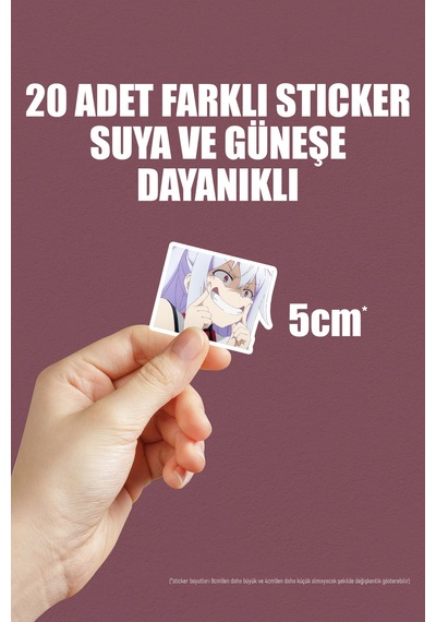 Plastic Memories Anime Sticker Paketi 20 Adet Çok Renkli