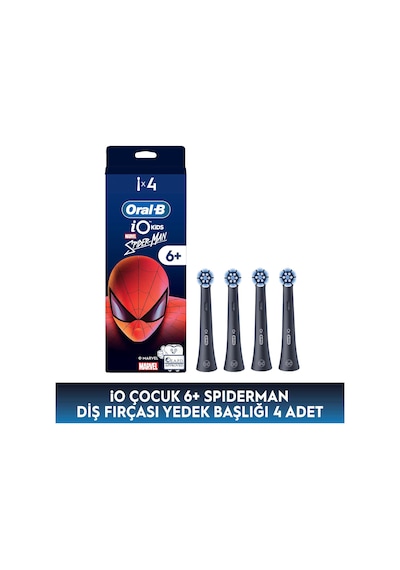 Oral-b Io Çocuk 6+ Spiderman Diş Fırçası Yedek Başlığı 4 Adet