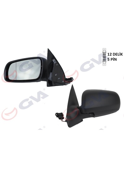 Dış Dikiz Aynası Sol Fabıa 98 Elektrikli Isıtmalı Asferik 5 Fiş Vm-604ehal
