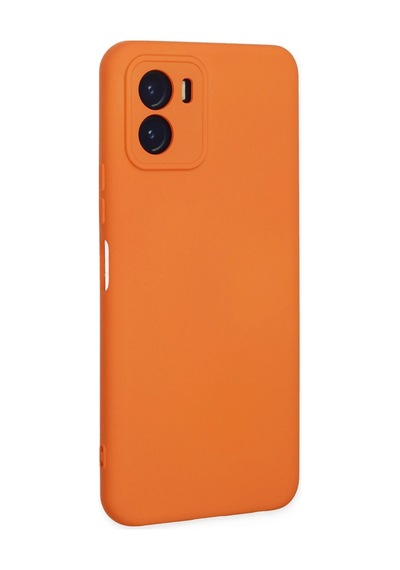 Uryport Vivo Y15s Kılıf Nano İçi Kadife Silikon - Turuncu