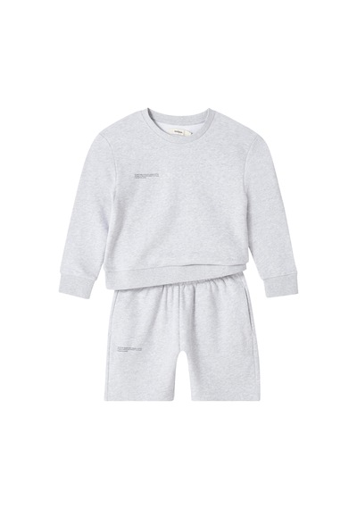 Pangaia Çocuklar Için 365 Orta Ağırlıkta Sweatshirt - Grı Gri