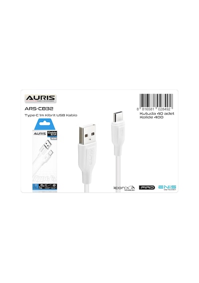 Auris ARS-CB32 Type-C Kablo Kibrit