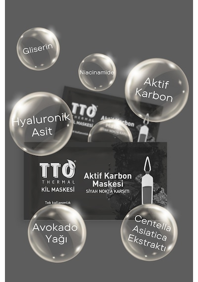 Tto Thermal Aktif Karbon Maskesi Siyah Nokta Karşıtı