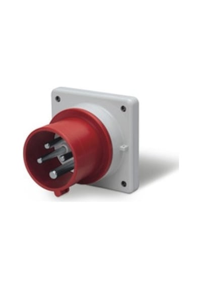 Scame IP44 Makine Fişi (Düz) 4  x  16 A (2P+E) Trifaze