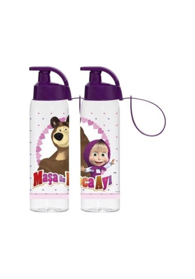 Herevin Maşa İle Koca Ayi Matara Suluk 500 ML Mor