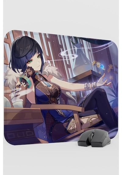 Yelan Genshin Impact Anime Gacha V3 - 48x40 Xl Gaming Mouse Pad Fare Altlığı