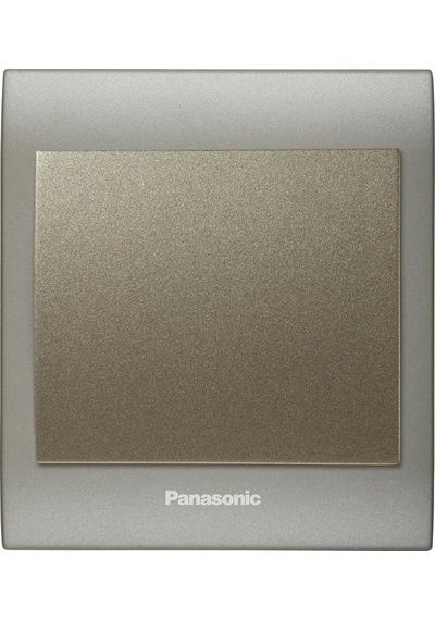 Viko Panasonic Thea Blu Tekli Anahtar Çerçeve Inox Matt+dore, Kapak Dore
