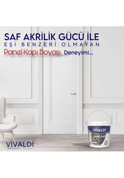 Su Bazlı Kokusuz Parlak Akrilik Panel Kapı Boyası
