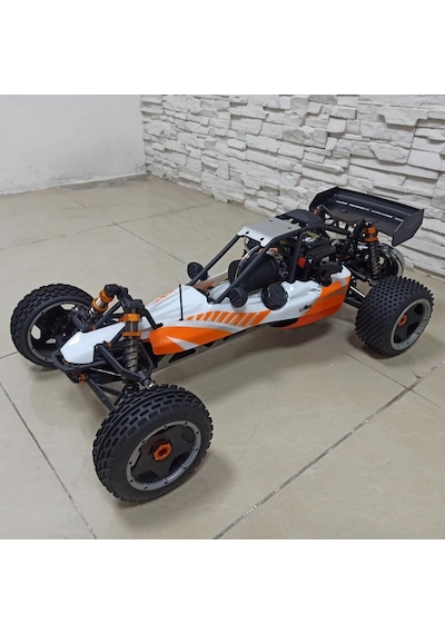 Sy Racıng 1/5 Baja 5b 30.5cc Rtr Kurşunsuz Benzinli Uzaktan Kumandalı Rc Arazi Model Araba 80+kmh 75cm Uzunluk Offroad Turuncu Kullanıma Hazır Syracıng/baja5b-turuncu