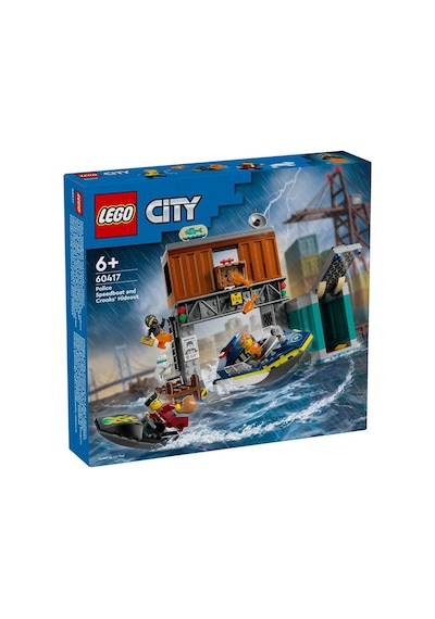 Lego City 60417 Police Speedboat And Crooks' Hideout
