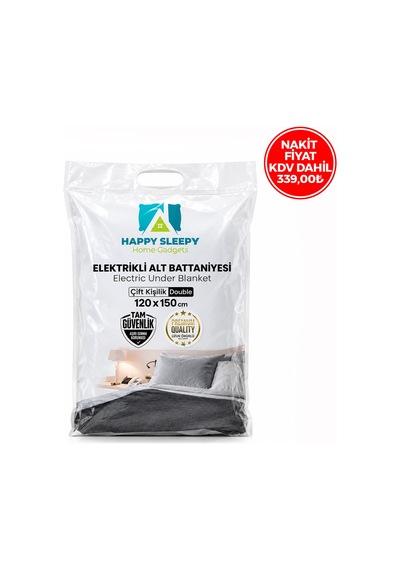 Elektrikli Battaniye Çift Kişilik 120x150 Cm Sarı