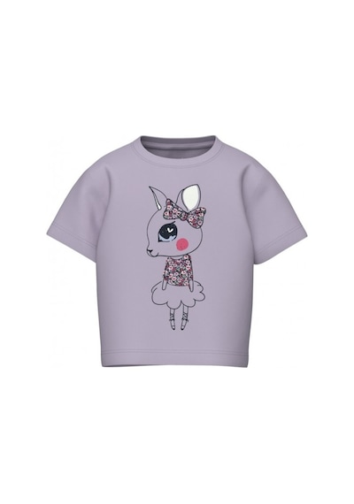 Name It Nmfvilinse Ss Nreg Top Kız Çocuk T-shirt 13228157 Mor
