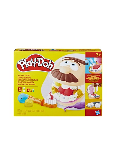 Play-doh Drill 'n Fill Diş Hekimi Oyun Hamuru Seti, 3 Yaş Ve Üzer Çok Renkli