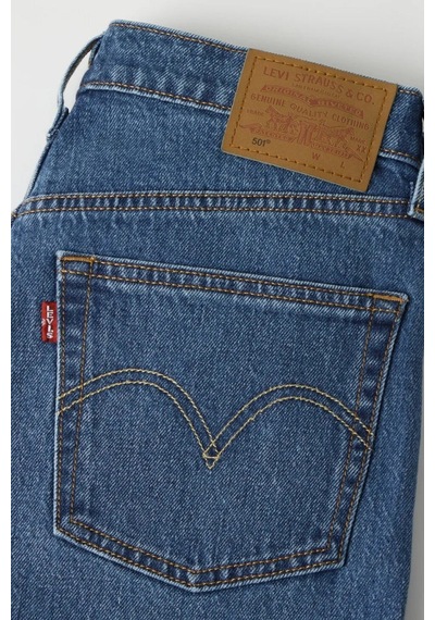 Levi's Kadın 501 Med Indigo Jeans-16496 Mavi