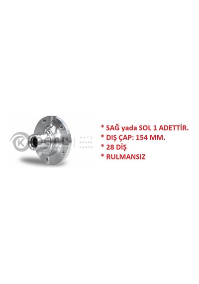 Ön Teker Porya Renault Master 2 Movano A 1998-2010 İnterstar X70 2002+ 8200807882 Öcal R-1232 1 Adet