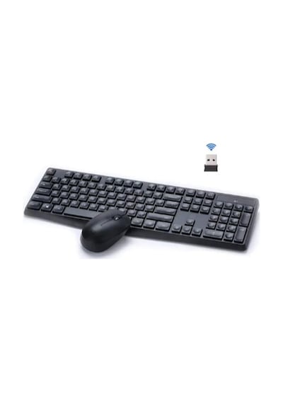 Hp 7YA13PA CS10 Kablosuz Usb Türkçe Q 2.4 Ghz Sessiz Tuş Takımı Klavye Mouse Set Siyah