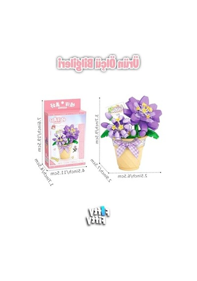 Çiçek Buketi Temalı Micro Block Seti, 180 Parça İle Eğlenceli Yapım