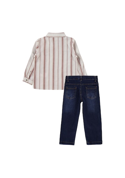 Civil Boys Kot Pantolonlu 3'lü 2 -5 Yaş Takım  - Kahve 17475177926S1