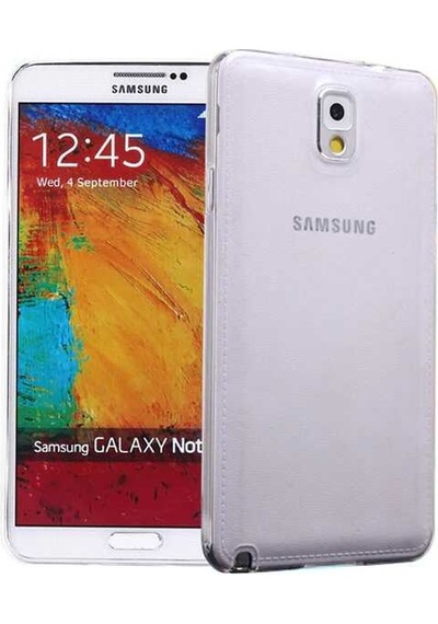Galaxy Note 3 Kılıf Zore Süper Silikon Kapak Renksiz