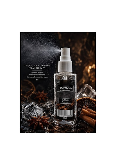 Lımonya Dark Spice Kokulu 60ml Cep/çanta Boy Kolonya