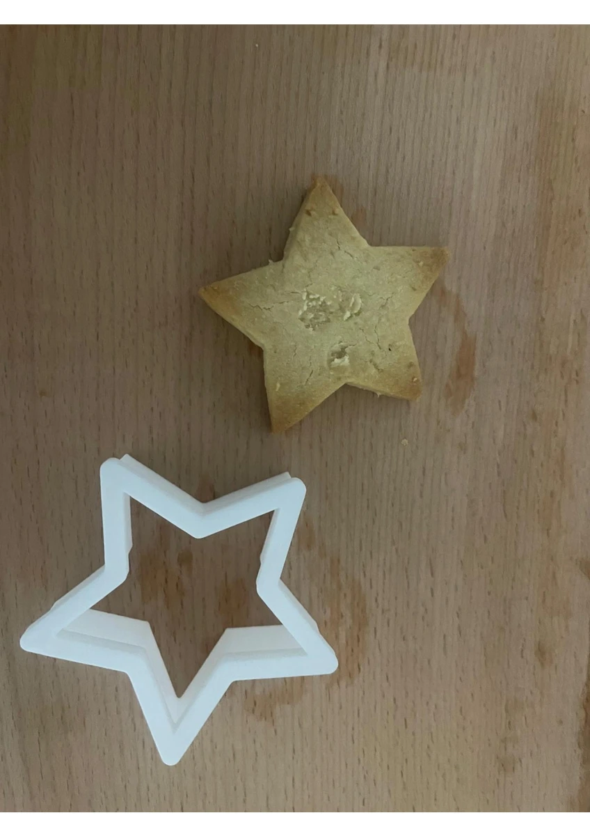 Yılbaşı Konseptli Kurabiye Kalıbı Seti 5'li Beyaz