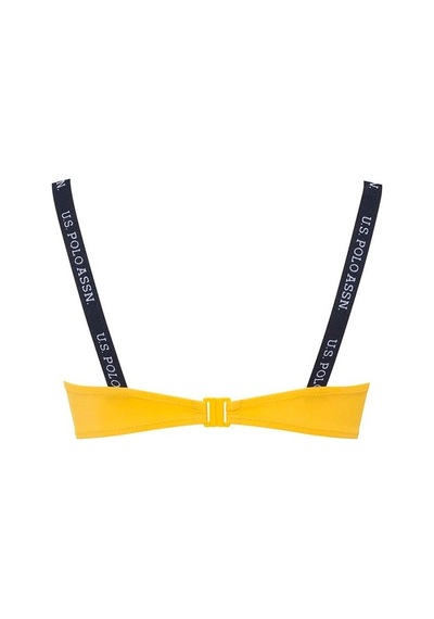 U.S. Polo Assn. Kadın Sarı İnce Askılı Bikini Üst 21502