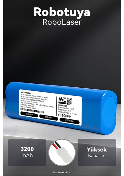 Robotuya Robolaser 3200mah Robot Süpürge Bataryası M.ö