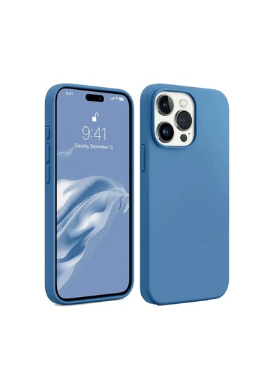Apple İphone 15 Pro Kılıf First Silikon - Mavi 0.2M-Çok Renkli