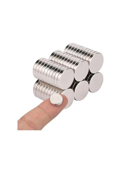 Dünya Magnet 15 Adet - Yuvarlak Neodyum Mıknatıs, Çap: 10x2 Mm, Güçlü Magnet, N35 Kalite