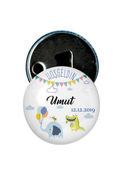 Famous Bebek Şekeri Magnet Bebek Mevlüt Hediyelik Isimli Kapak Açacak  (434856225)