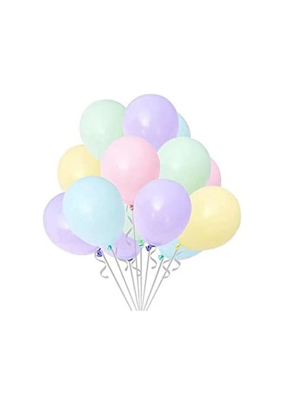 Makaron Balon Karışık Mini Boy 5 İnç 100 Adet 2 Yaş Mavi