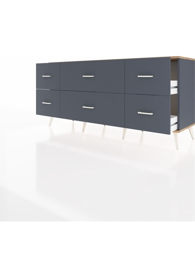Hyperion Konsol 6 Çekmeceli 176x44x83 Antrasit-aytaşı/antrasit Aytaşı/antrasit Hyperion Konsol 6 Çekmeceli 176x44x83 Antrasit-aytaşı/antrasit Aytaşı/antrasit