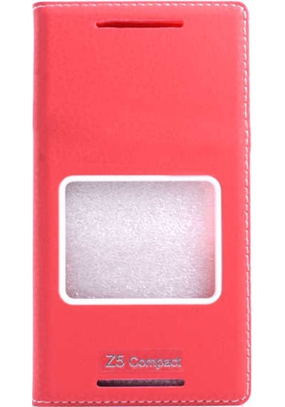 Sony Xperia Z5 Compact Kılıf Dolce Kapaklı Kılıf Kırmızı