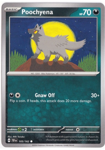 Poochyena 105/162 - Temporal Forces - Pokemon Kartı Mint