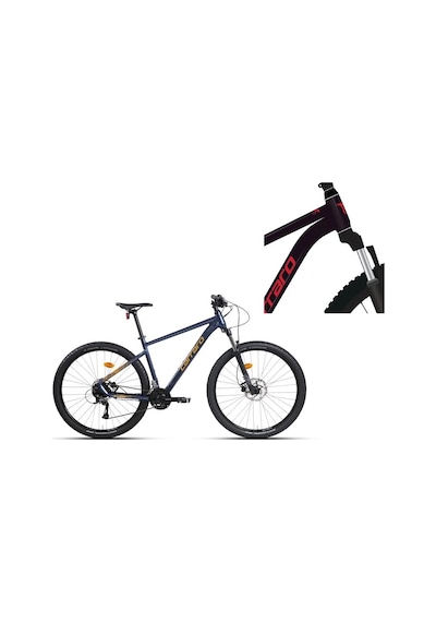 Carraro Crx 924 Erkek Dağ Bisikleti 520h Hd 29 Jant 24 Vites Karanlık Mor Kırmızı Çok Renkli