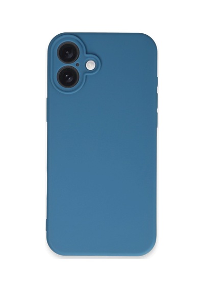 Apple iPhone  Uyumlu,  16 Plus Kılıf First Silikon - Mavi