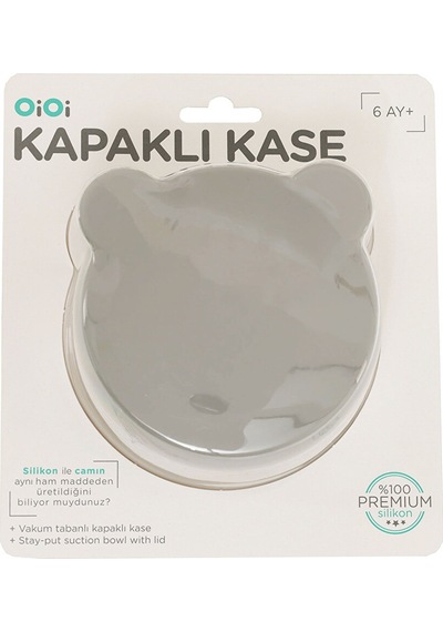 Kapaklı Kase Powder Grey 5 Adet