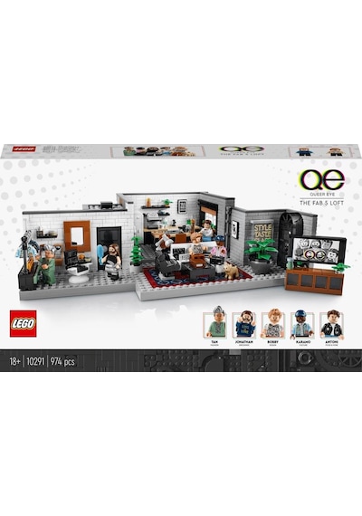 LEGO® Creator Expert 10291 Queer Eye The Fab 5Loft 974 Parça