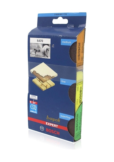 Bosch Expert S470 Sünger Zımpara 3'lü Set 69 x 97 x 26 MM - 2608901174