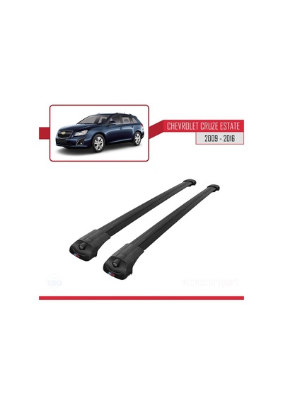 Chevrolet Cruze 2009-2016 Arası İle Uyumlu Ace-1 Ara Atkı Tavan Barı Siyah