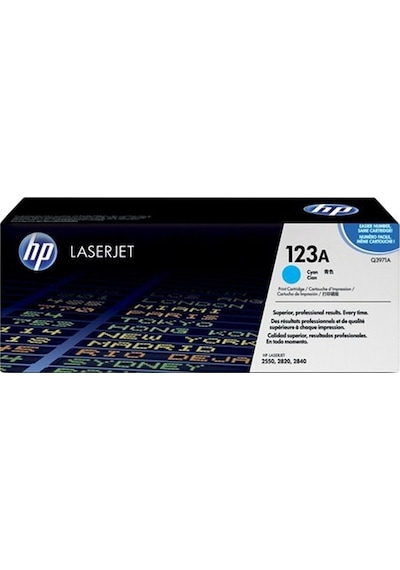 HP 123A 2000 Sayfa Kapasiteli Mavi Toner Q3971A