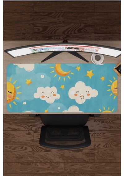 Çocuk Kaymaz Dikişli Kauçuk Oyuncu Mousepad V5 - 90x40 Xxl Gaming Mouse Pad Fare Altlığı