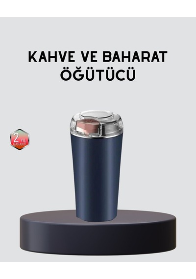 Paslanmaz Çelik Otomatik Öğütücü Kolay Temizlenebilir Yedek Bıçaklı Mavi