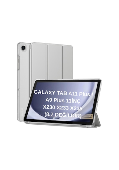 Samsung Uyumlu Galaxy Tab A11 Plus 11inç X230 Kılıf Pu Deri Smart Standlı Case Uyku Modlu X235 X236f