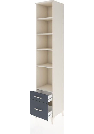 Hyperion Dolap 5 Raflı 2 Çekmeceli 44x44x243 Aytaşı-antrasit Aytaşı